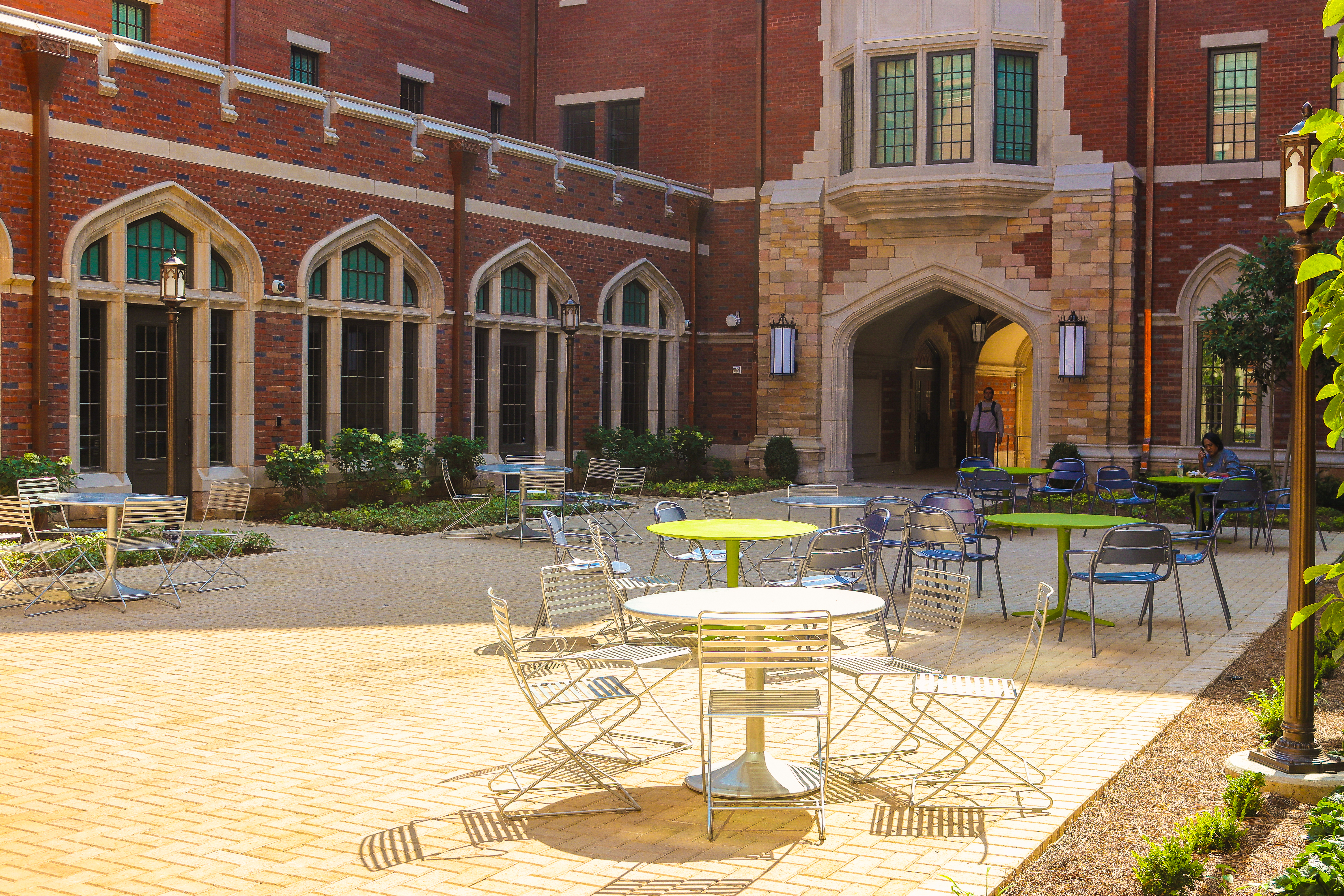 Carmichael College courtyard